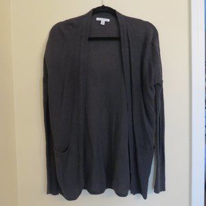 American Eagle Grey Cardigan Sweater
